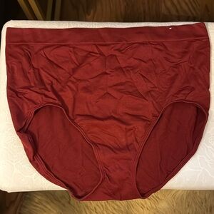 Cacique Red Panties Smoother Full Brief NWOT